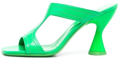 (Women) By Far Sandal High Heels 'Green Leather' 22SSNADSPGGLS (Women) By Far Sandal High Heels 'Green Leather' 22SSNADSPGGLS