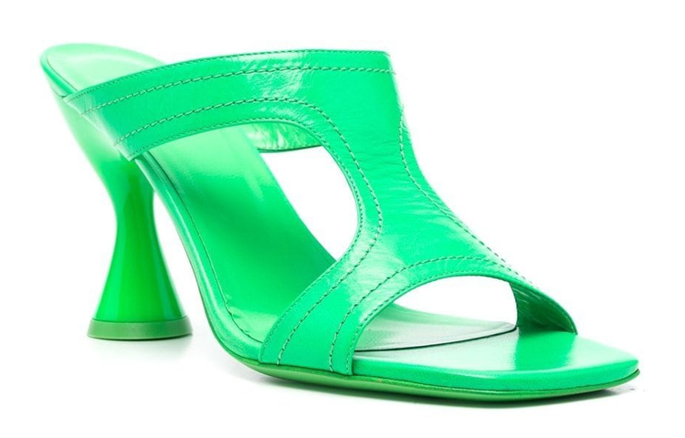 (W) By Far Sandal High Heels 'Green Leather' 圖 2