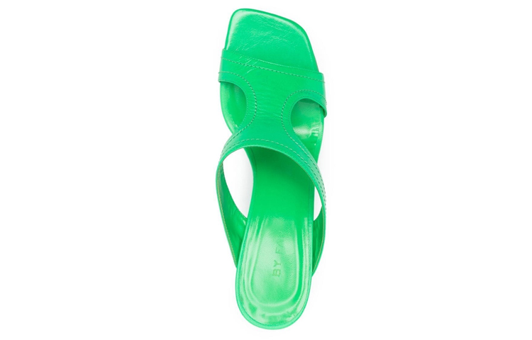 (W) By Far Sandal High Heels 'Green Leather' 圖 3