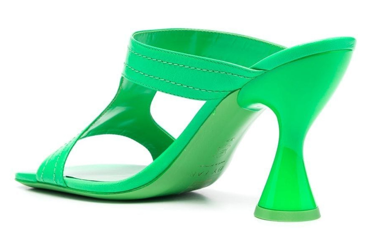 (W) By Far Sandal High Heels 'Green Leather' 圖 4