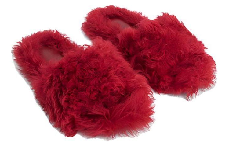 (W) By Far Shana 'Red Slip-On Slides' 圖 4