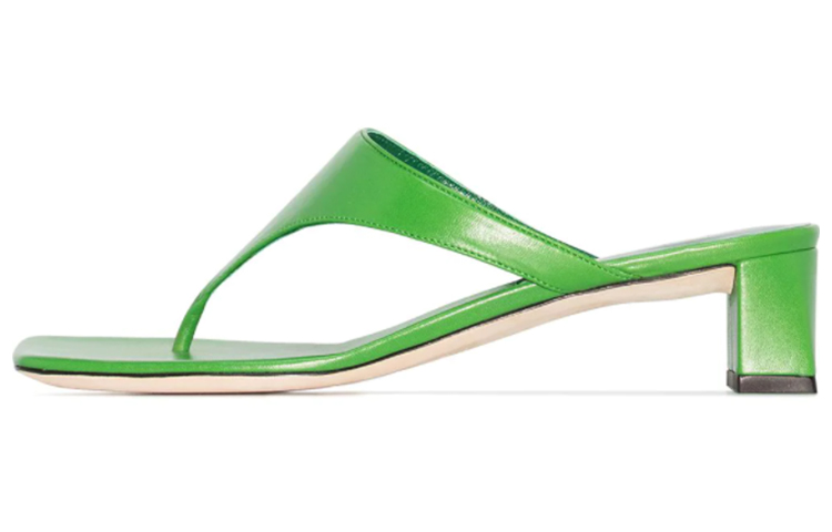 (Women) By Far Shawn Thong-Strap Sandals 'Green Casual' 21SSSHWSEMGLS