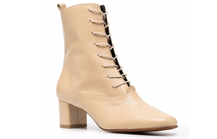 (W) By Far Short Lace-up Boots 'Beige' 圖 2