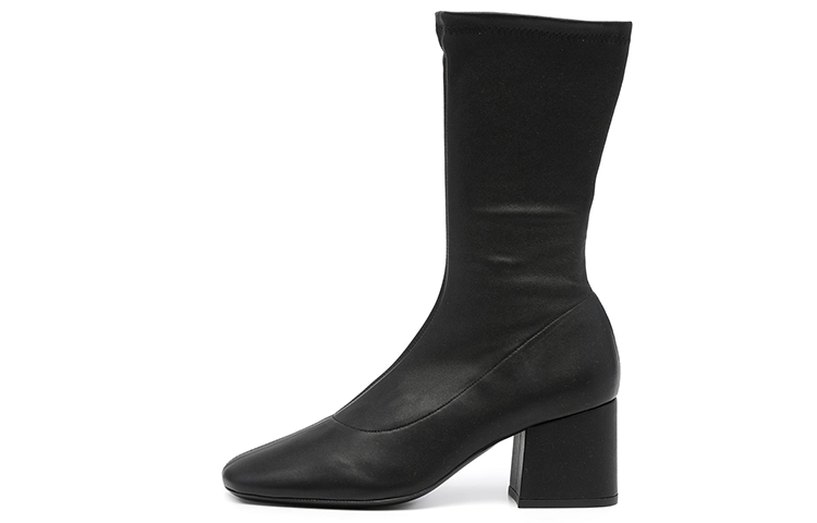 (W) By Far Short Sock Boot 'Black Wrap-Around'