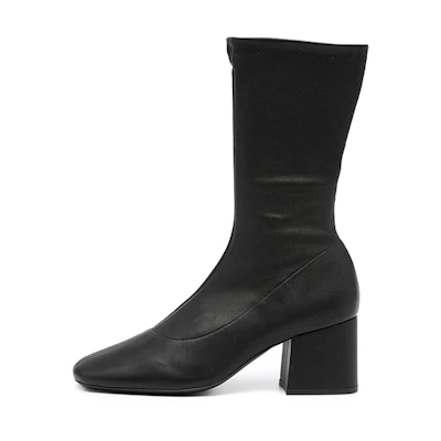 (W) By Far Short Sock Boot 'Black Wrap-Around'