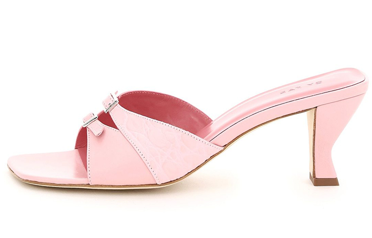 (Women) By Far Simple Casual Open Toe Leather Sandal 'Pink' 21SSNOMPOCRE