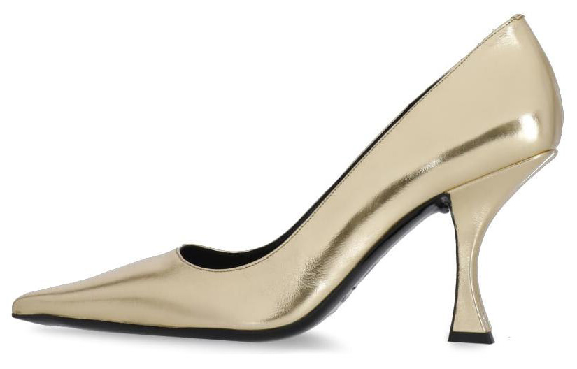(Women) By Far Simple Fashion Leather Stiletto 9cm 'Gold' 23SSVIVPCHAPCH
