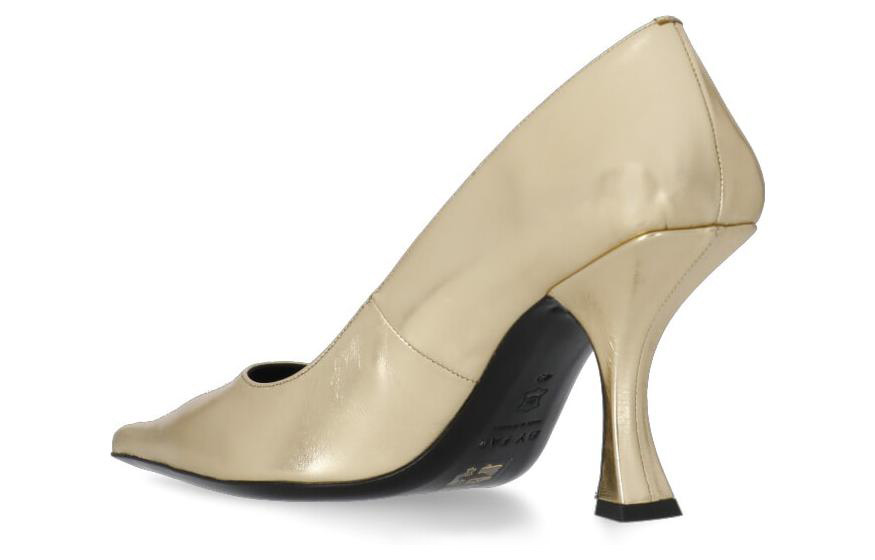 (W) By Far Simple Fashion Leather Stiletto 9cm 'Gold' 圖 4