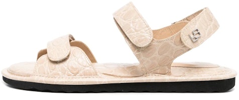 (Women) By Far Slides 'Beige Croc-Embossed Leather' 23CRGIDSKRFCCE (Women) By Far Slides 'Beige Croc-Embossed Leather' 23CRGIDSKRFCCE
