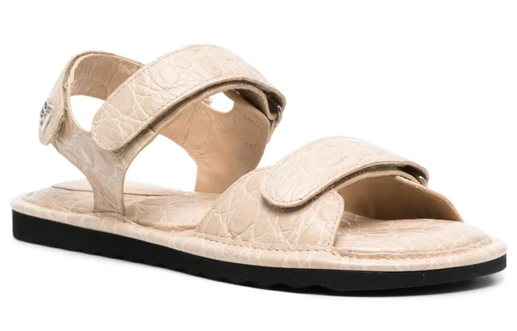 Order (W) By Far Slide 'Kulit Cetak Krokodil Beige' 23CRGIDSKRFCCE