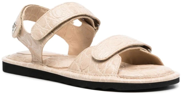 (W) By Far Slides 'Beige Kulit Corak Buaya' 23CRGIDSKRFCCE Order (W) By Far Slides 'Beige Kulit Corak Buaya' 23CRGIDSKRFCCE