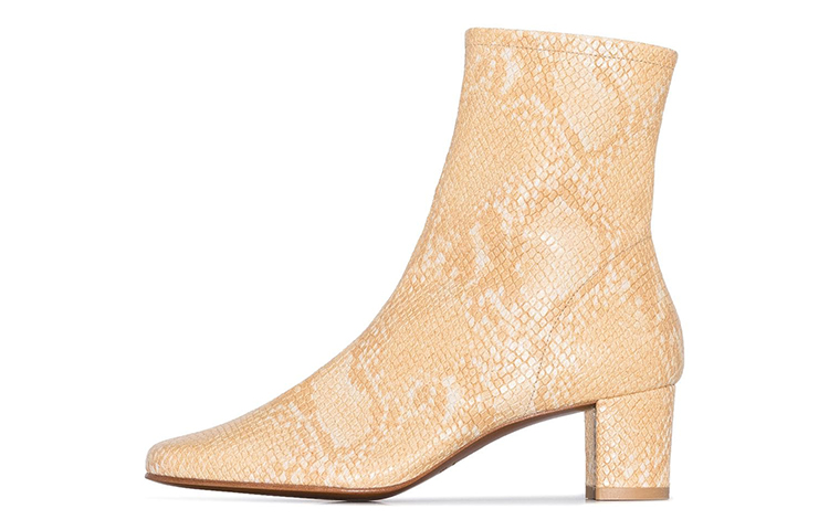 (Women) By Far Sofia 'Beige Snake Print Ankle Boot' 20PFSOFBBLNR-BLONDE