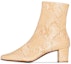 Buy (W) バイファー Sofia ベージュスネークアンクルブーツ 20PFSOFBBLNR-BLONDE