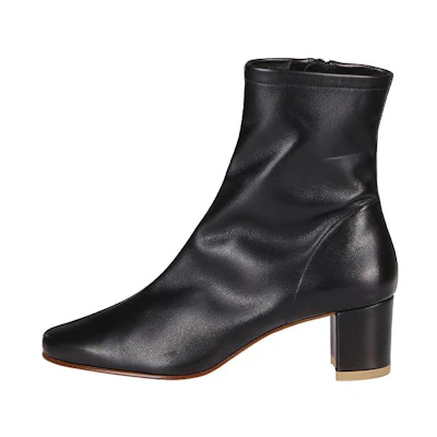 (W) By Far Sofia Ankle Boot 'Black Leather'