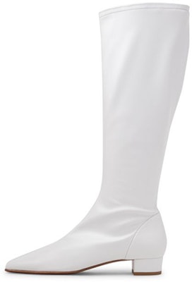 (Women) By Far Square Lace-Up Zip High-Top Boots 'White Leather' 20PFEDIDWHNAP Buy (Women) By Far Square Lace-Up Zip High-Top Boots 'White Leather' 20PFEDIDWHNAP