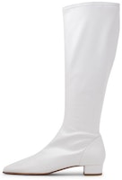 (Women) By Far Square Lace-Up Zip High-Top Boots 'White Leather' 20PFEDIDWHNAP (Women) By Far Square Lace-Up Zip High-Top Boots 'White Leather' 20PFEDIDWHNAP