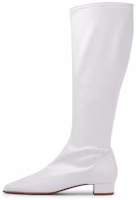 (Women) By Far Square Lace-Up Zip High-Top Boots 'White Leather' 20PFEDIDWHNAP (Women) By Far Square Lace-Up Zip High-Top Boots 'White Leather' 20PFEDIDWHNAP