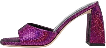 (Women) By Far Square Toe Block Heel 'Purple Fashion Slides' 23CRMICHMFCHDDFCH (Women) By Far Square Toe Block Heel 'Purple Fashion Slides' 23CRMICHMFCHDDFCH