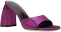 Order (Women) By Far Square Toe Block Heel 'Purple Fashion Slides' 23CRMICHMFCHDDFCH