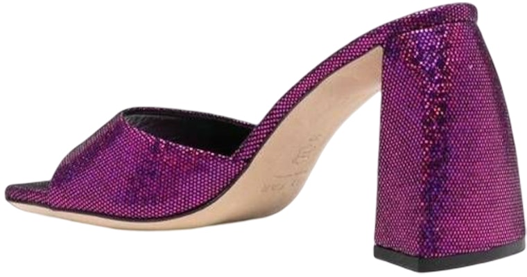 (Women) By Far Square Toe Block Heel 'Purple Fashion Slides' 23CRMICHMFCHDDFCH Lookbook (Women) By Far Square Toe Block Heel 'Purple Fashion Slides' 23CRMICHMFCHDDFCH