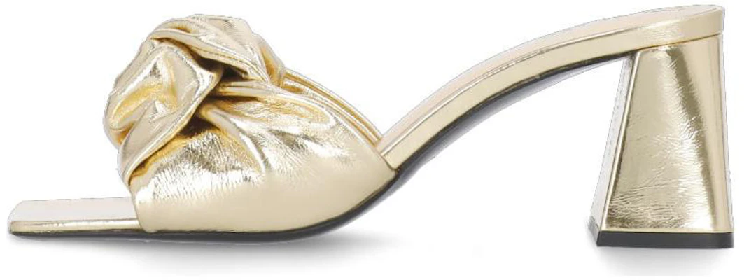 (Women) By Far Square Toe Block Heel Mule 'Gold Leather' 23SSLAMAMPCHAPCH Buy (Women) By Far Square Toe Block Heel Mule 'Gold Leather' 23SSLAMAMPCHAPCH