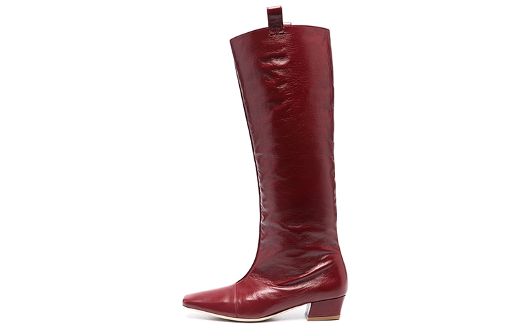 (W) By Far Square Toe High-Top Boot 'Red'