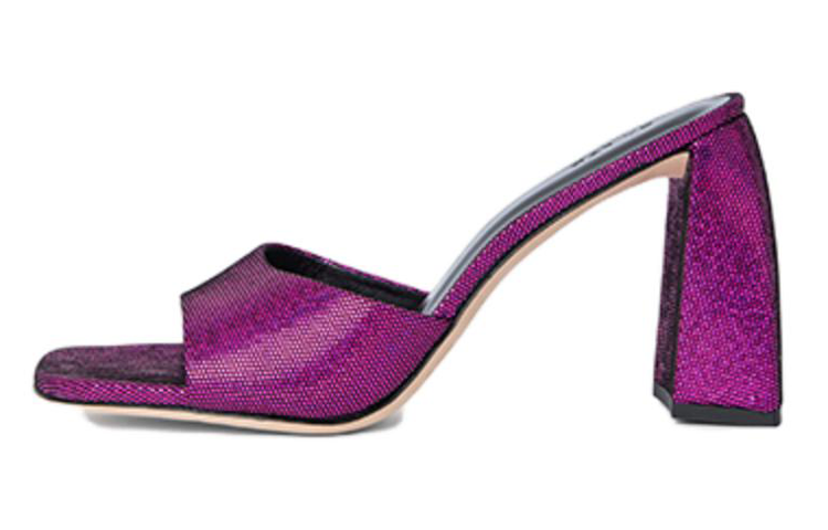 (Women) By Far Square Toe Open Toe Slide Sandal 'Purple' 22FWMICHMBLP-152752