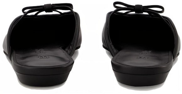 By Far 皮革方頭套腳包頭拖鞋 女款 黑色 Purchase By Far 皮革方頭套腳包頭拖鞋 女款 黑色