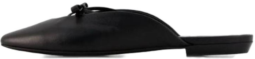 (Women) By Far Square Toe Slip-On Mules 'Black Leather' 23PFFNNFBLNAP (Women) By Far Square Toe Slip-On Mules 'Black Leather' 23PFFNNFBLNAP