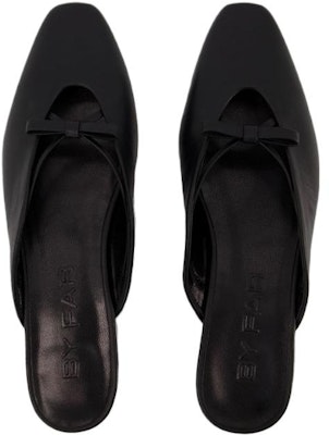 (W) Mules Planos By Far Punta Cuadrada 'Cuero Negro' 23PFFNNFBLNAP Lookbook (W) Mules Planos By Far Punta Cuadrada 'Cuero Negro' 23PFFNNFBLNAP
