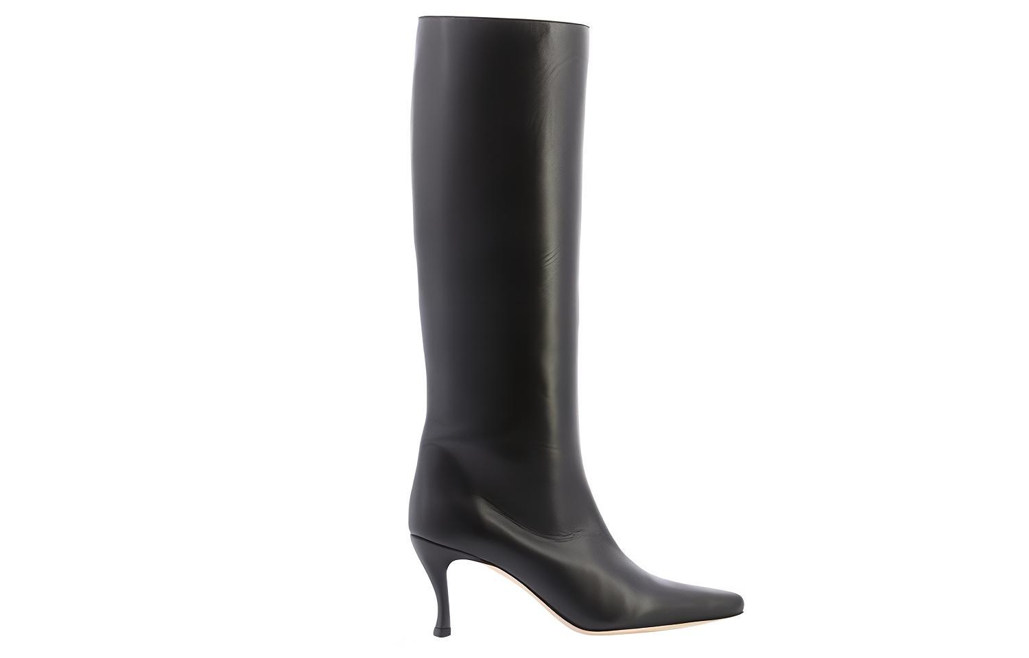 (W) By Far Stevie 42 High Boot 'Sleek Black Leather' 圖 2
