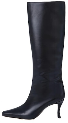 (Women) By Far Stevie 'Black Leather Pointed-Toe High-Top Boots' 21PFSVIDBLSMC350 Buy (Women) By Far Stevie 'Black Leather Pointed-Toe High-Top Boots' 21PFSVIDBLSMC350