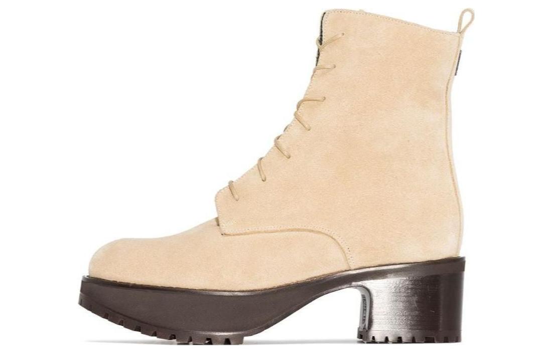 (W) By Far Suede Ankle Boot 'Beige CMFT'
