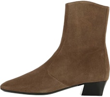 (Women) By Far Suede Chunky Heel Ankle Boots 'Brown' 21FWGILBTNUTN (Women) By Far Suede Chunky Heel Ankle Boots 'Brown' 21FWGILBTNUTN