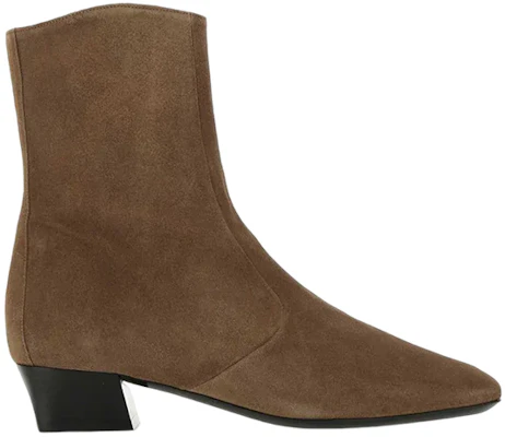 (Women) By Far Suede Chunky Heel Ankle Boots 'Brown' 21FWGILBTNUTN Order (Women) By Far Suede Chunky Heel Ankle Boots 'Brown' 21FWGILBTNUTN
