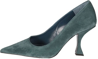 (Women) By Far Suede Fashion Slip-On Stiletto 'Green' 22FWVIVPETUPET (Women) By Far Suede Fashion Slip-On Stiletto 'Green' 22FWVIVPETUPET