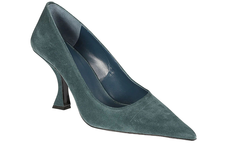 Order (Women) By Far Suede Fashion Slip-On Stiletto 'Green' 22FWVIVPETUPET