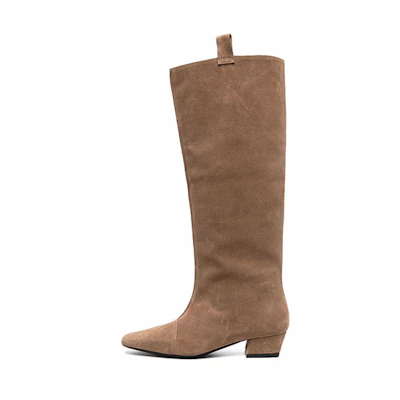 (W) By Far Suede High-Top Boots 'Black Fashion Staple'