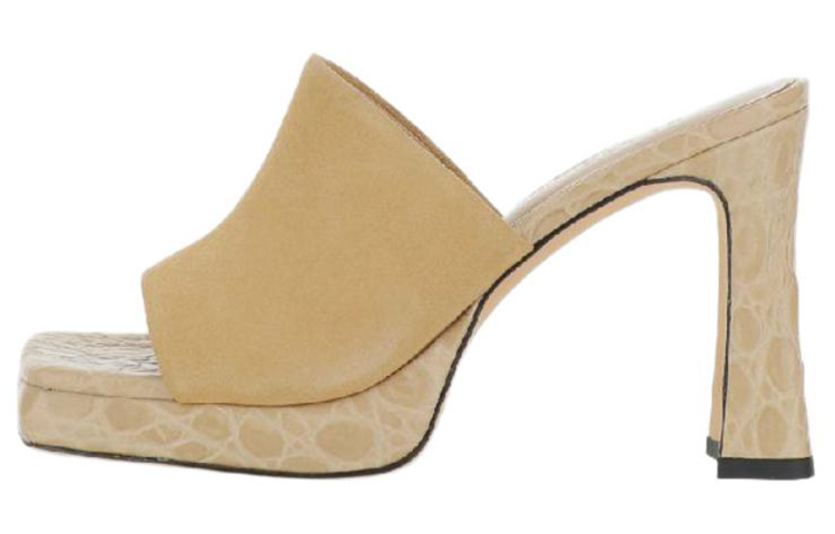 (Women) By Far Suede Open-Toe 'Fashion Sandal Beige' 23CRBEZKRFCRSLKRF