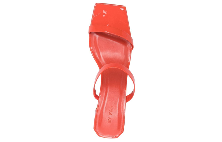 Shop (Women) By Far Tanya 'Red Square Toe Slingback' 23CRTNYSFLMPFLM