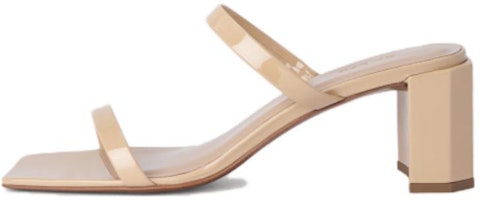 (Women) By Far Tanya 'Tan Leather Square Toe Slide' 19PFTNYSBLP-152746 (Women) By Far Tanya 'Tan Leather Square Toe Slide' 19PFTNYSBLP-152746