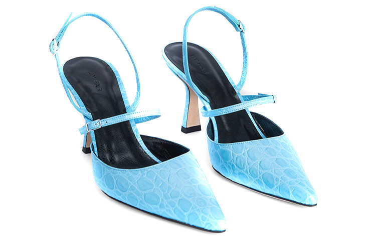 (W) By Far Tiffany High Heels 'Circular Crocodile Pattern Ocean Blue' 圖 3