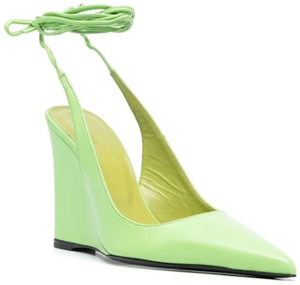 (Women) By Far Vaughn High Heels 'Green Ankle-Wrap Wedge' 23CRVAUWFRGNAPFRG Order (Women) By Far Vaughn High Heels 'Green Ankle-Wrap Wedge' 23CRVAUWFRGNAPFRG