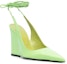 Order (Women) By Far Vaughn High Heels 'Green Ankle-Wrap Wedge' 23CRVAUWFRGNAPFRG