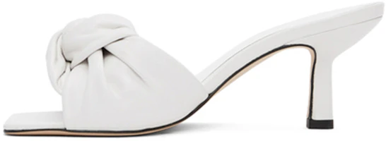 (Women) By Far Vintage Leather High Heel 'White' 21SSLAMWHCRE (Women) By Far Vintage Leather High Heel 'White' 21SSLAMWHCRE