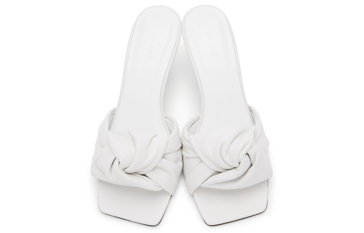 (W) By Far Vintage Leather High Heel 'White' 圖 4