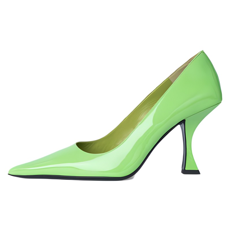(Women) By Far Viva 'Bright Green Pointed-Toe Stiletto' 23CRVIVFRGP