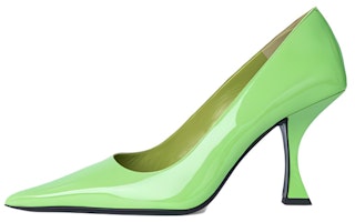(Women) By Far Viva 'Bright Green Pointed-Toe Stiletto' 23CRVIVFRGP (Women) By Far Viva 'Bright Green Pointed-Toe Stiletto' 23CRVIVFRGP
