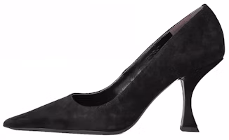 Buy (W) By Far Viva Tumit Tinggi 'Hitam Suede Hujung Runcing' 22PFVIVBLU