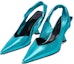 Lookbook (W) By Far Yasha Kasut Tumit Tinggi 9cm 'Stiletto Hujung Runcing Biru' 23SSYAPAQA
